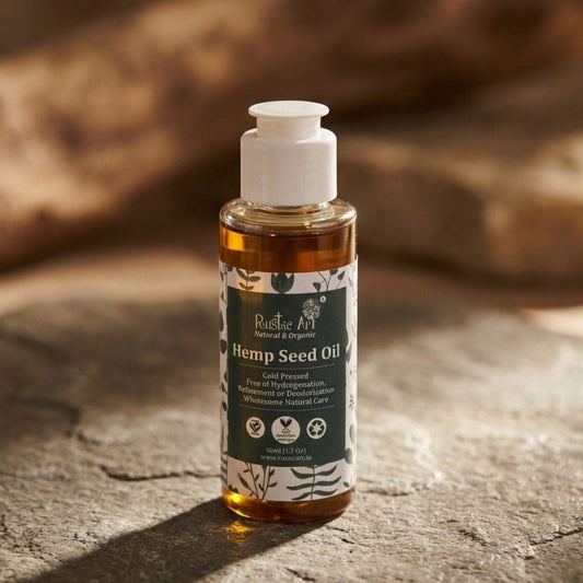Organic Hemp Seed Oil (50ml), Rustic Art