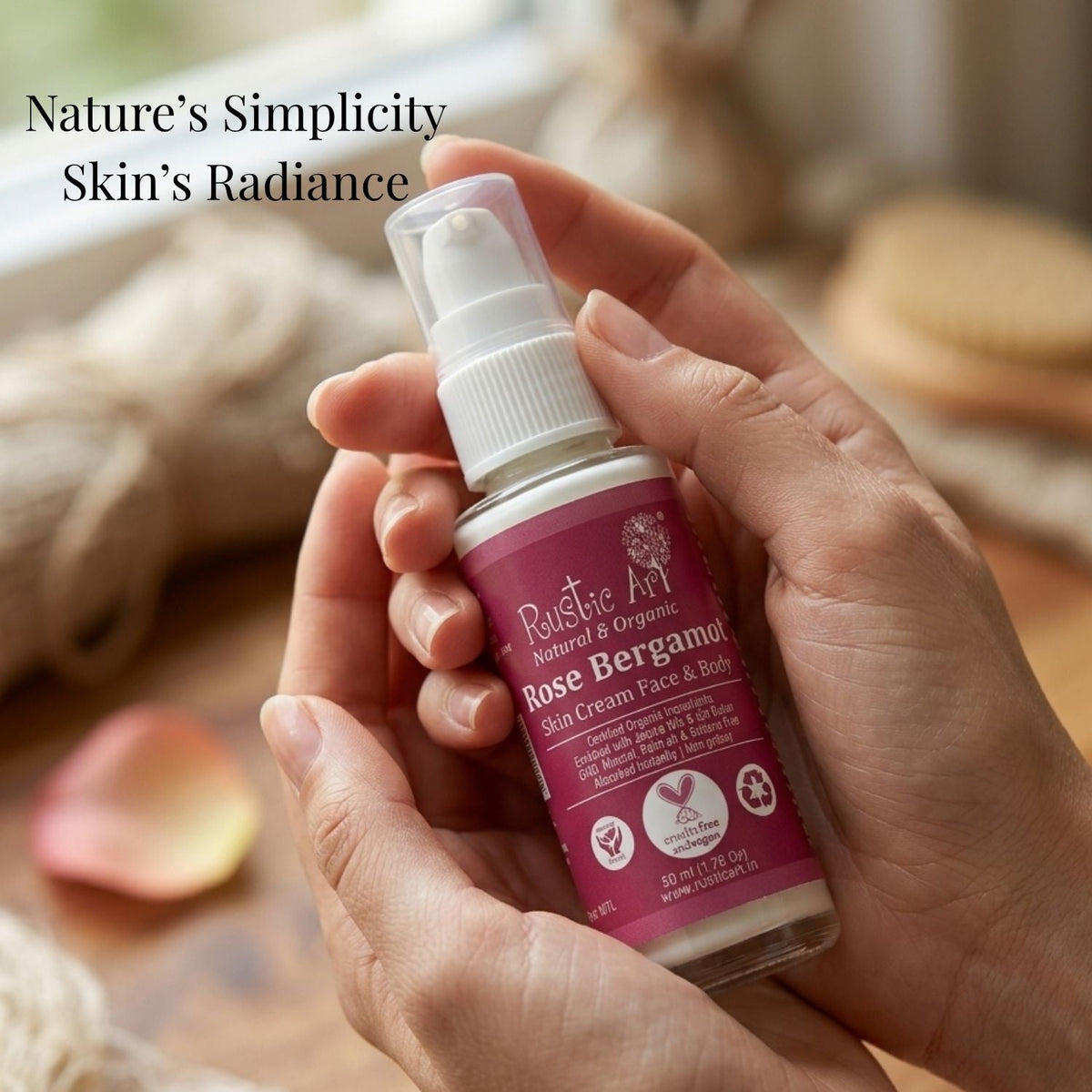 Rose Bergamot Skin Cream - Face & Body (50ml)