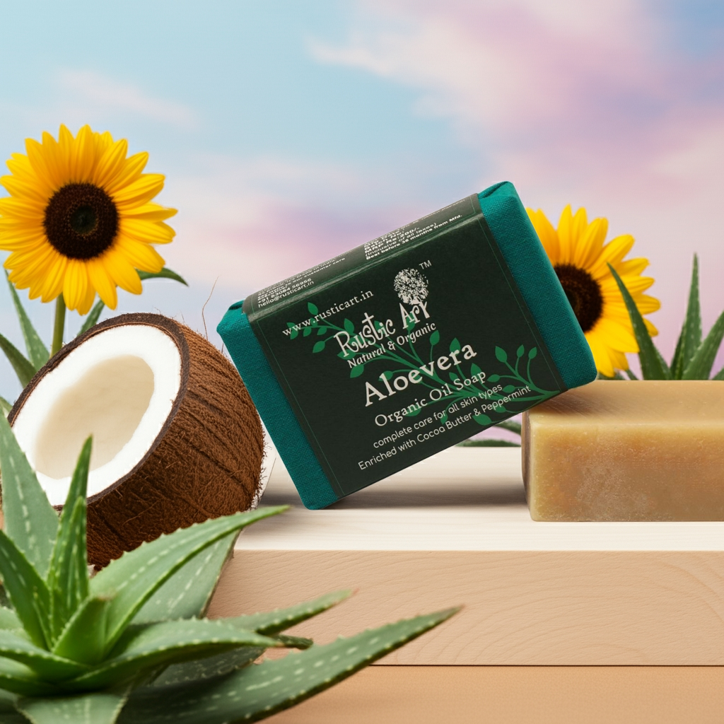 Aloevera Soap (100gm), Rustic Art