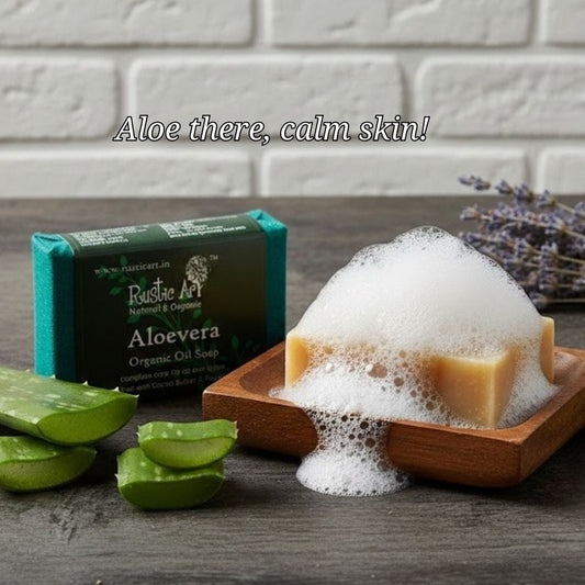 Aloevera Soap (100gm), Rustic Art