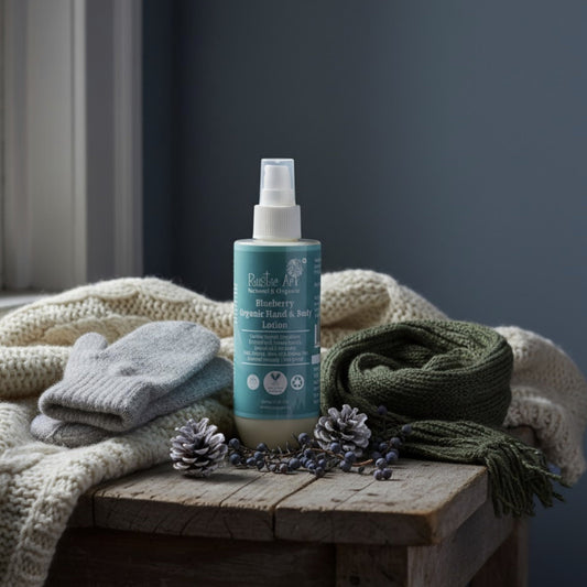 Blueberry Hand & Body Lotion (200ml), Rustic Art