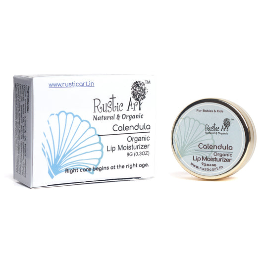 Calendula Lip Moisturizer for Babies & Kids (9gm), Rustic Art