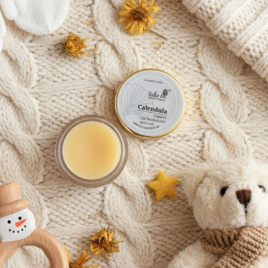 Calendula Lip Moisturizer for Babies & Kids (9gm), Rustic Art