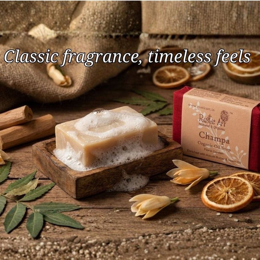 Champa Soap (100gm), Rustic Art