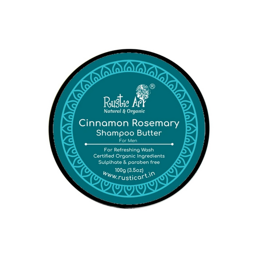 Cinnamon Rosemary Shampoo Butter (100 gm) | Organic, Vegan