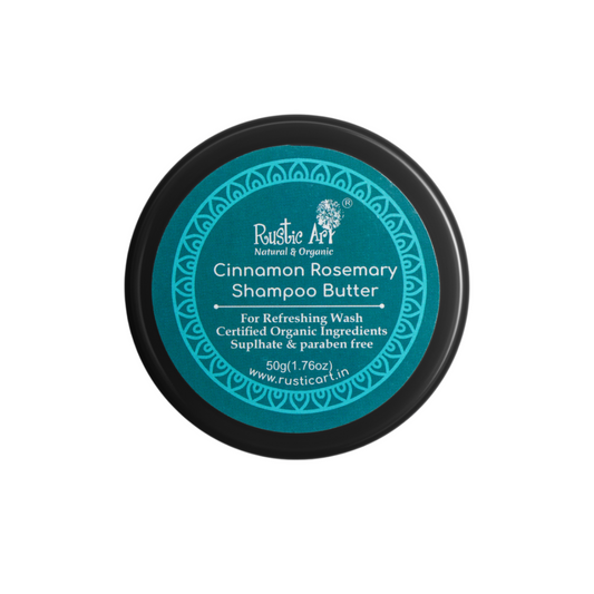 Cinnamon Rosemary Shampoo Butter 50gm | Itchy Scalp | All Hair Types |, Rustic Art