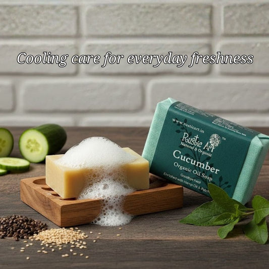 Cucumber Soap (100gm), Rustic Art