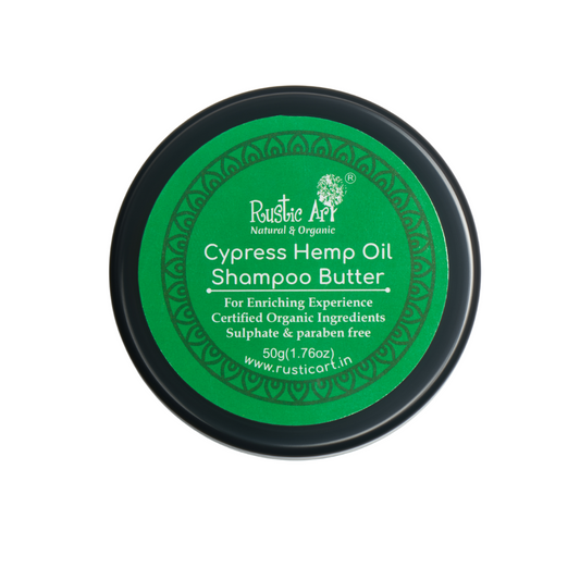 Cypress Hemp Oil Shampoo Butter(50g) | Dry, Damaged Hair | Frizzy Hair |, Rustic Art