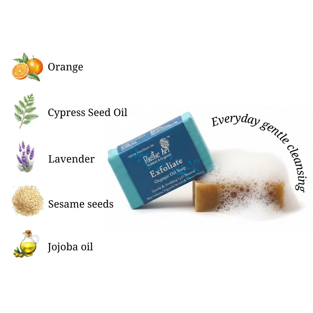 Exfoliate Soap (100gm), Rustic Art
