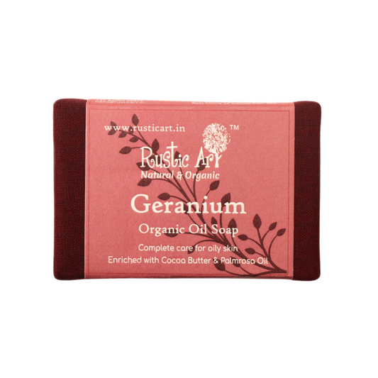 Geranium Soap (100gm), Rustic Art