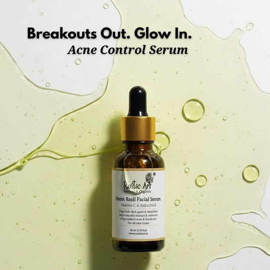 Neem Basil Facial Serum | Vitamin C & Bakuchiol
