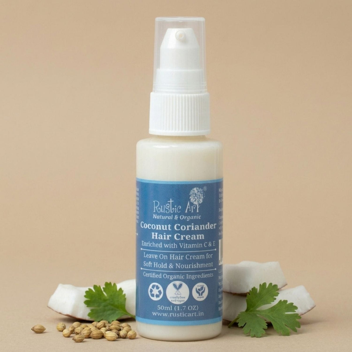 Coconut Coriander Hair Cream with Vitamin C & E (50ml)