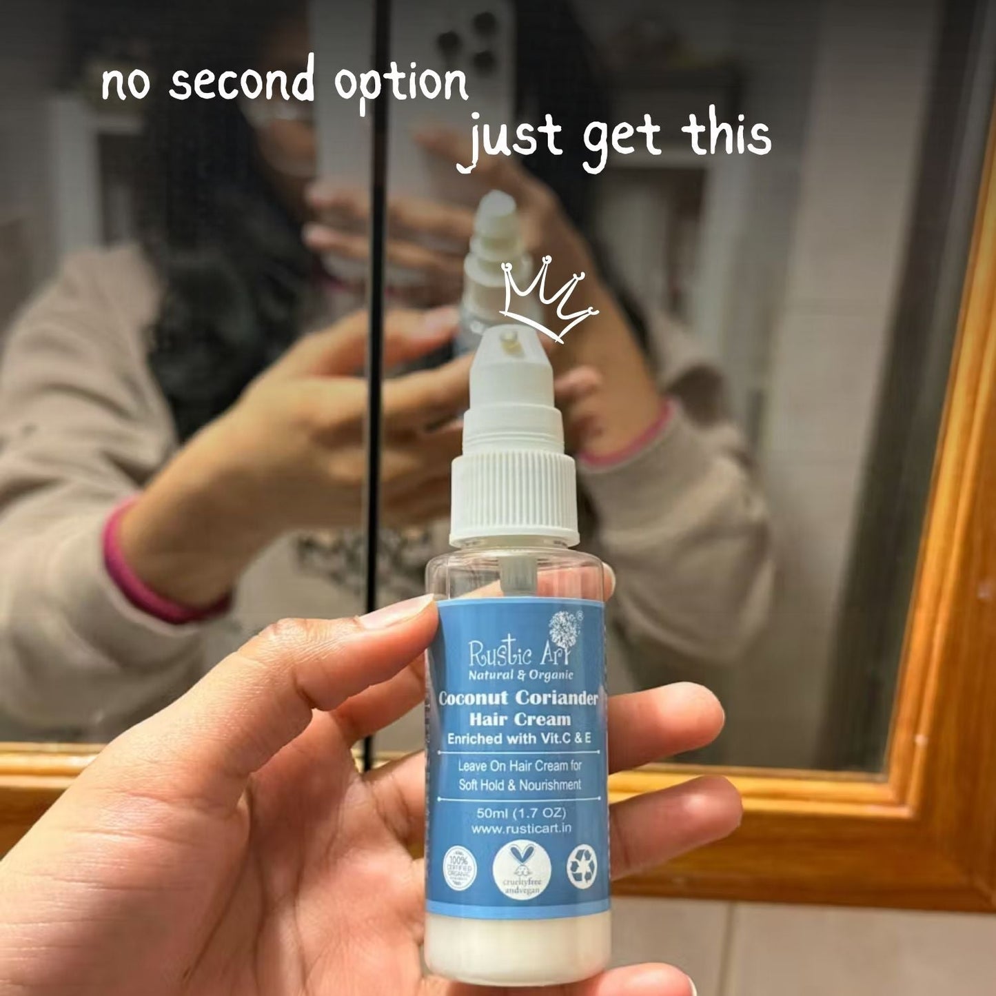 Coconut Coriander Hair Cream with Vitamin C & E (50ml)