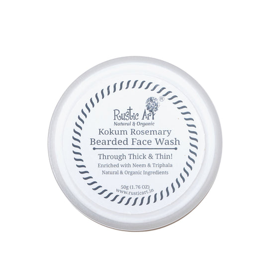 Kokum Rosemary Bearded Face Wash Concentrate (50gm), Rustic Art