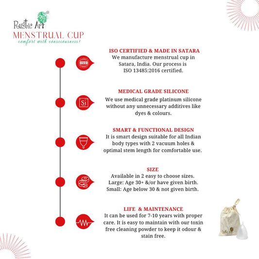 LARGE Menstrual Cup Kit