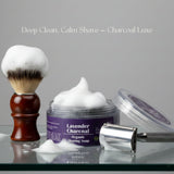 Lavender Charcoal Shaving Soap (50gm), Rustic Art