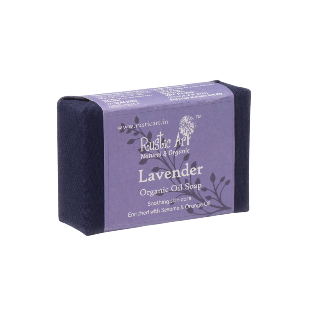 Lavender Soap (100gm), Rustic Art