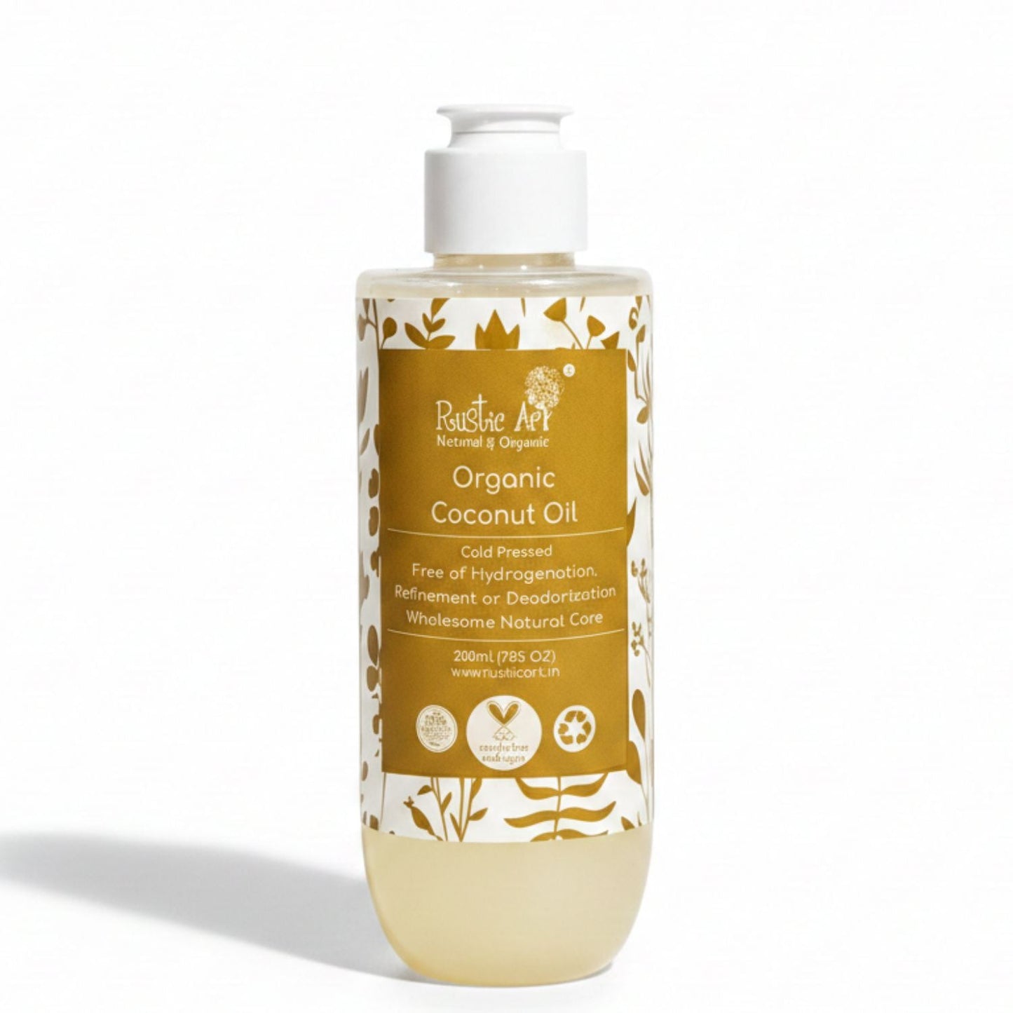 Organic Coconut Oil (200ml), Rustic Art