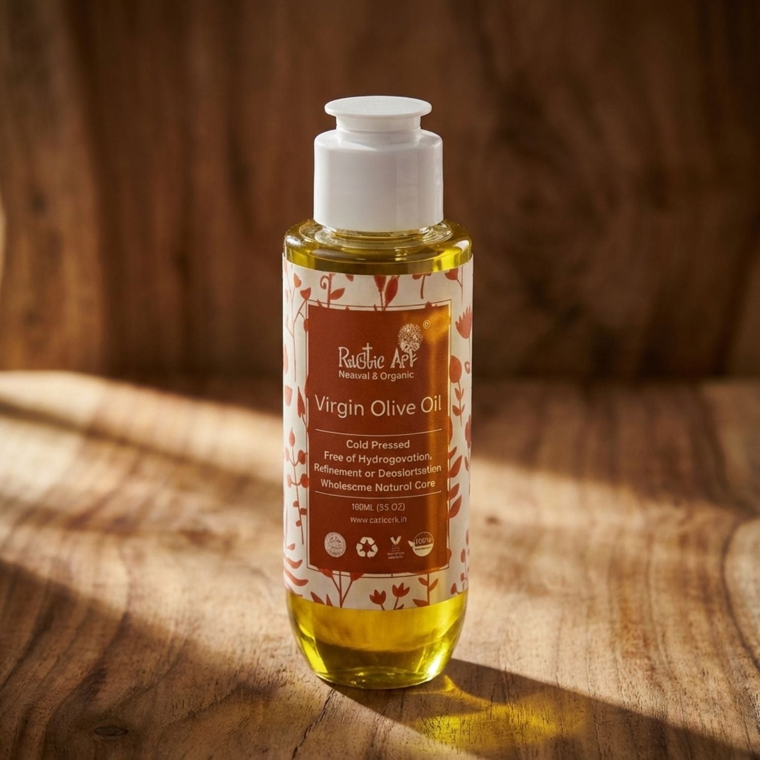 Organic Virgin Olive Oil (100ml), Rustic Art