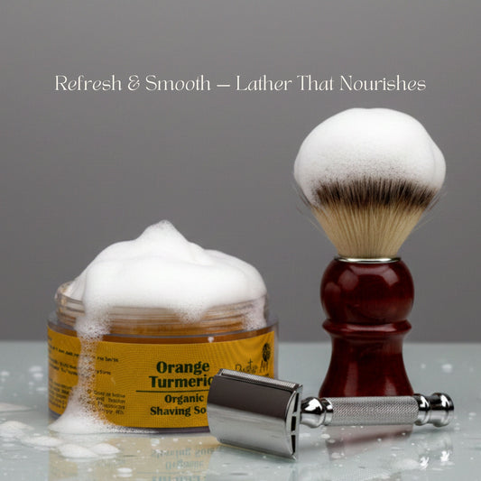 Orange Turmeric Shaving Soap (50gm)
