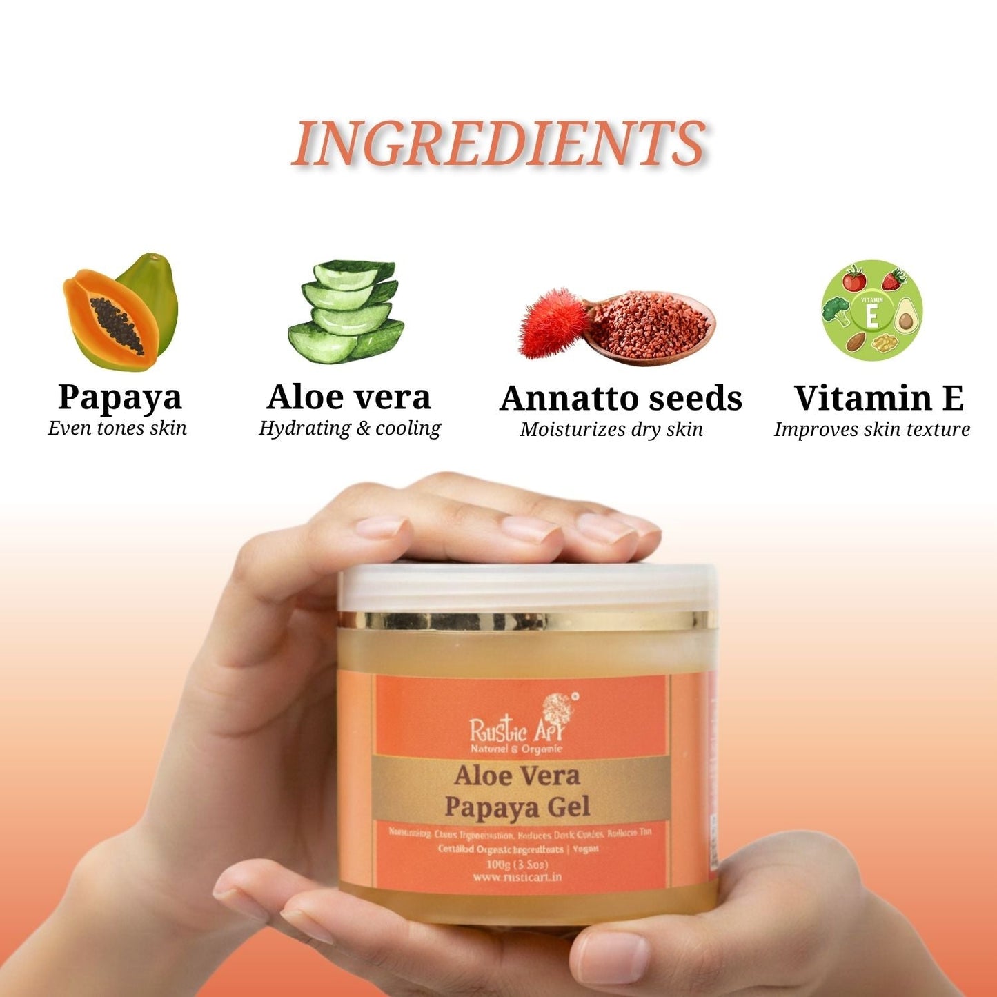 Aloe Vera Papaya Gel with Niacinamide 100 gm