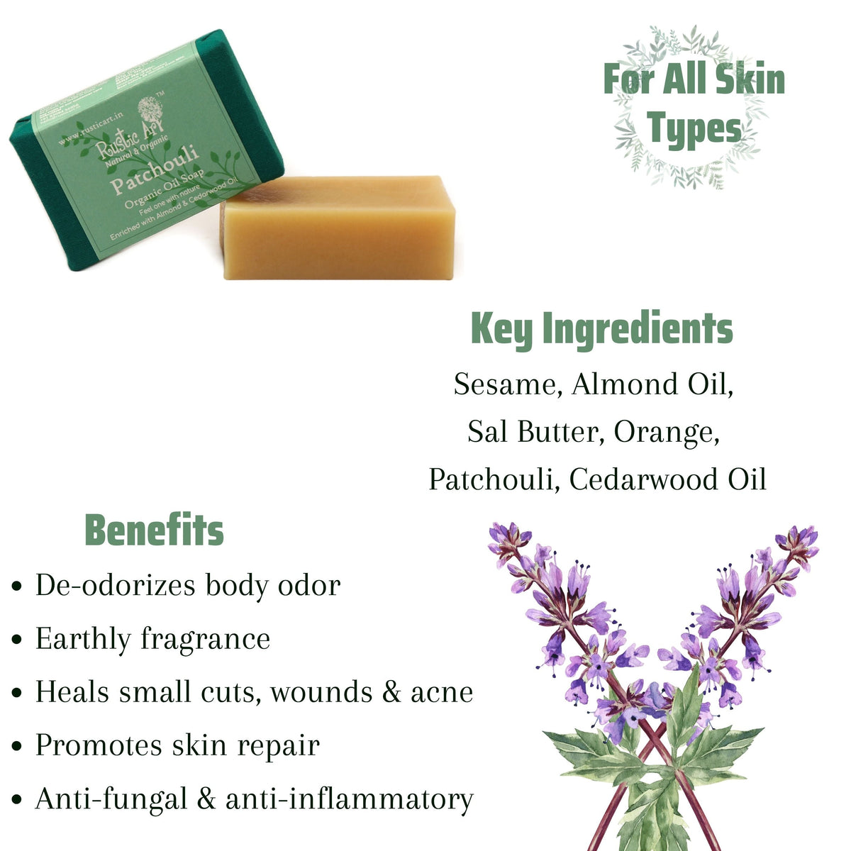 Patchouli Soap (100gm)